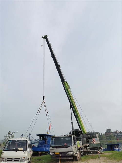 铁东区桥梁建设吊装案例